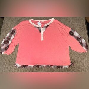 POL 3/4 Length Women’s Top Size Large New With Tags NWT